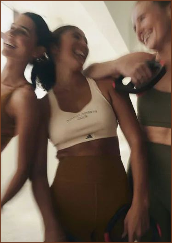 Three members laughing after class